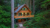 Fir and Fable Storybook Log Cabin with Sauna Near Mount Baker