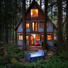 Treetop Hideaway • Hot Tub + King Bed