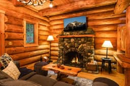 Storybook Log Cabin • Hot Tub + Fireplace - Image 3
