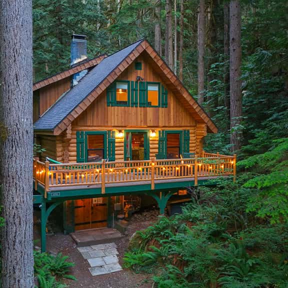 Fir and Fable Storybook Log Cabin with Sauna Near Mount Baker - Image 1