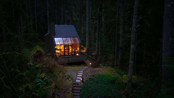 Mid-Century Modern Retreat w/ Sauna & Fireplace